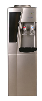 Кулер (диспенсер) ECOCENTER S-F30F с холодильником , серо-бежевый металлик картинки